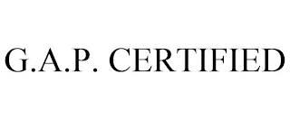 G.A.P. CERTIFIED