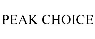 PEAK CHOICE