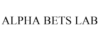 ALPHA BETS LAB