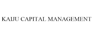 KAIJU CAPITAL MANAGEMENT