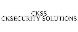 CKSS CKSECURITY SOLUTIONS