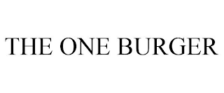 THE ONE BURGER