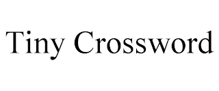 TINY CROSSWORD
