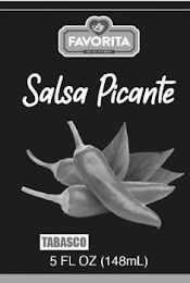 LA FAVORITA DE MI TIERRA SALSA PICANTE TABASCO