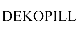 DEKOPILL