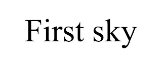 FIRST SKY