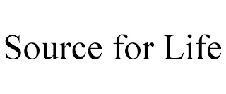 SOURCE FOR LIFE