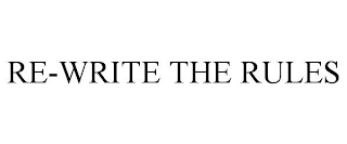 RE-WRITE THE RULES