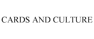 CARDS AND CULTURE