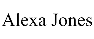 ALEXA JONES