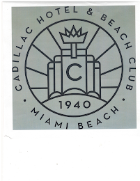 CADILLAC HOTEL & BEACH CLUB MIAMI BEACH 1940 C