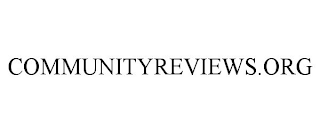 COMMUNITYREVIEWS.ORG
