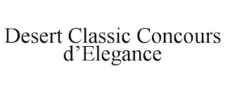 DESERT CLASSIC CONCOURS D'ELEGANCE