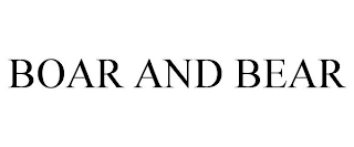 BOAR AND BEAR