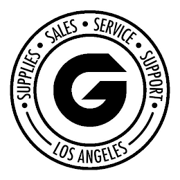G · SUPPLIES · SALES · SERVICE · SUPPORT · LOS ANGELES