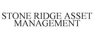 STONE RIDGE ASSET MANAGEMENT