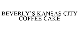 BEVERLY'S KANSAS CITY COFFEE CAKE