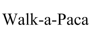 WALK-A-PACA