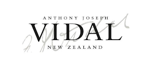 ANTHONY JOSEPH VIDAL NEW ZEALAND  A. J. VIDAL