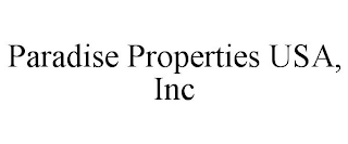 PARADISE PROPERTIES USA, INC