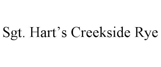 SGT. HART'S CREEKSIDE RYE