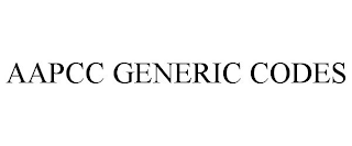 AAPCC GENERIC CODES