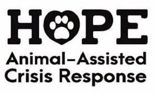 HOPE ANIMAL-ASSISTED CRISIS REPONSE