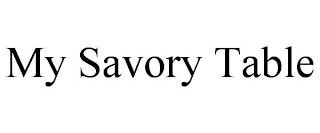 MY SAVORY TABLE