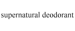 SUPERNATURAL DEODORANT