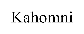 KAHOMNI