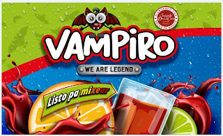 VAMPIRO WE ARE LEGEND LISTO PA MIXEAR ELABORADO CON SANGRITA DE LA CASA RECIPE SINCE 1950 EDMUNDO SÁNCHEZ HECHO EN MEXICO