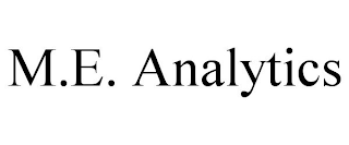 M.E. ANALYTICS