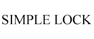 SIMPLE LOCK