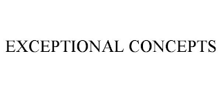 EXCEPTIONAL CONCEPTS