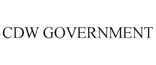CDW GOVERNMENT