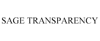 SAGE TRANSPARENCY