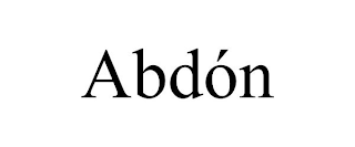 ABDÓN
