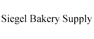 SIEGEL BAKERY SUPPLY