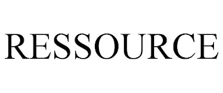 RESSOURCE
