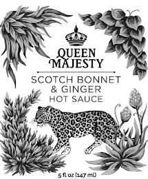 QUEEN MAJESTY SCOTCH BONNET & GINGER HOT SAUCE 5 FL OZ (147 ML)