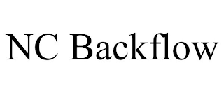 NC BACKFLOW