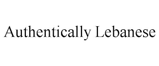 AUTHENTICALLY LEBANESE