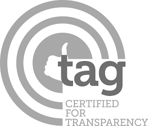 TAG CERTIFIED FOR TRANSPARENCY