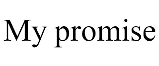 MY PROMISE