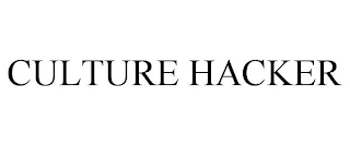 CULTURE HACKER