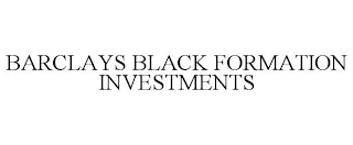 BARCLAYS BLACK FORMATION INVESTMENTS