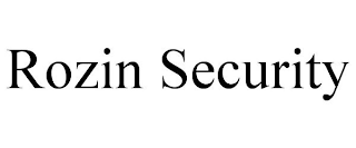 ROZIN SECURITY