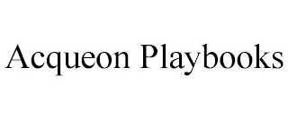 ACQUEON PLAYBOOKS