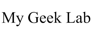 MY GEEK LAB