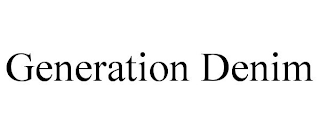 GENERATION DENIM